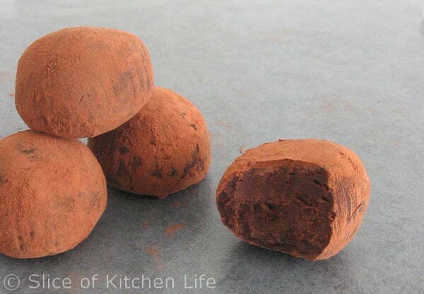 3-Ingredient Dark Chocolate Truffles Recipe - Dairy free, intensely rich chocolate truffles